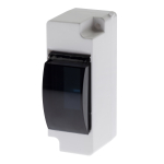 KMPN-1/2-d  Корпус пластиковый навесной ЭРА SIMPLE КМПн 1/2 IP30 прозрачная крышка белый