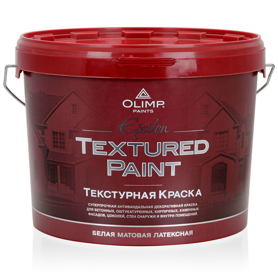 OLIMP ЭПСИЛОН Краска акрил. структур. фасадная (10л)