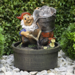 GANF-01  GANF-01 GREEN APPLE Настольный фонтан Гном Дачник 25 cм