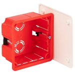 KRP-92-92-45  Распаячная коробка ЭРА KRP-92-92-45 скрытой установки красно-белая 92х92х45мм для полы