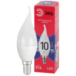 LED BXS-10W-865-E14 R  Лампа светодиодная ЭРА RED LINE LED BXS-10W-865-E14 R 10Вт свеча на ветру хол
