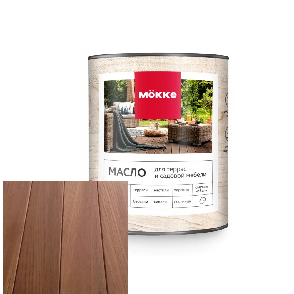 Масло для террас MÖKKE (тик) 0,75 л