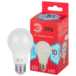 LED A60-10W-840-E27 R  Лампа светодиодная ЭРА RED LINE LED A60-10W-840-E27 R 10Вт груша нейтральный 