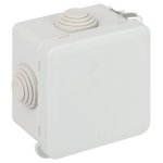 KOR-65-65-50-4gv-MP  Распаячная коробка ЭРА KOR-65-65-50-4gv-MP серая 65х65х50мм с гермовводами 4 вх