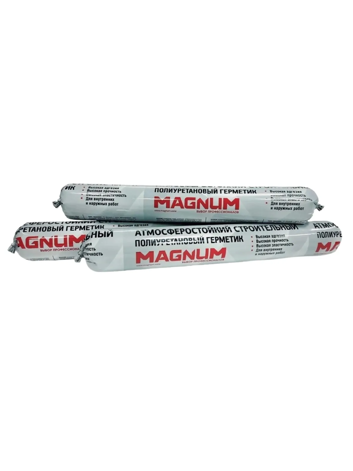 Герметик полиуретановый атмосферостойкий строительный MAGNUM белый, 900 г