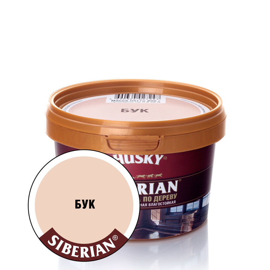 HUSKY Шпатлевка по дереву бук -20С° (0,4кг; 12шт)