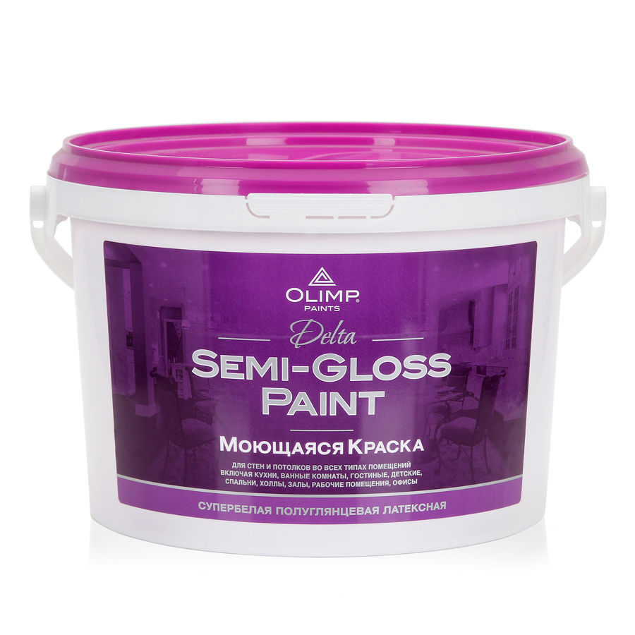OLIMP ДЕЛЬТА Краска акрил. моющ. шелк.-гл. -20С°  (2,5л)