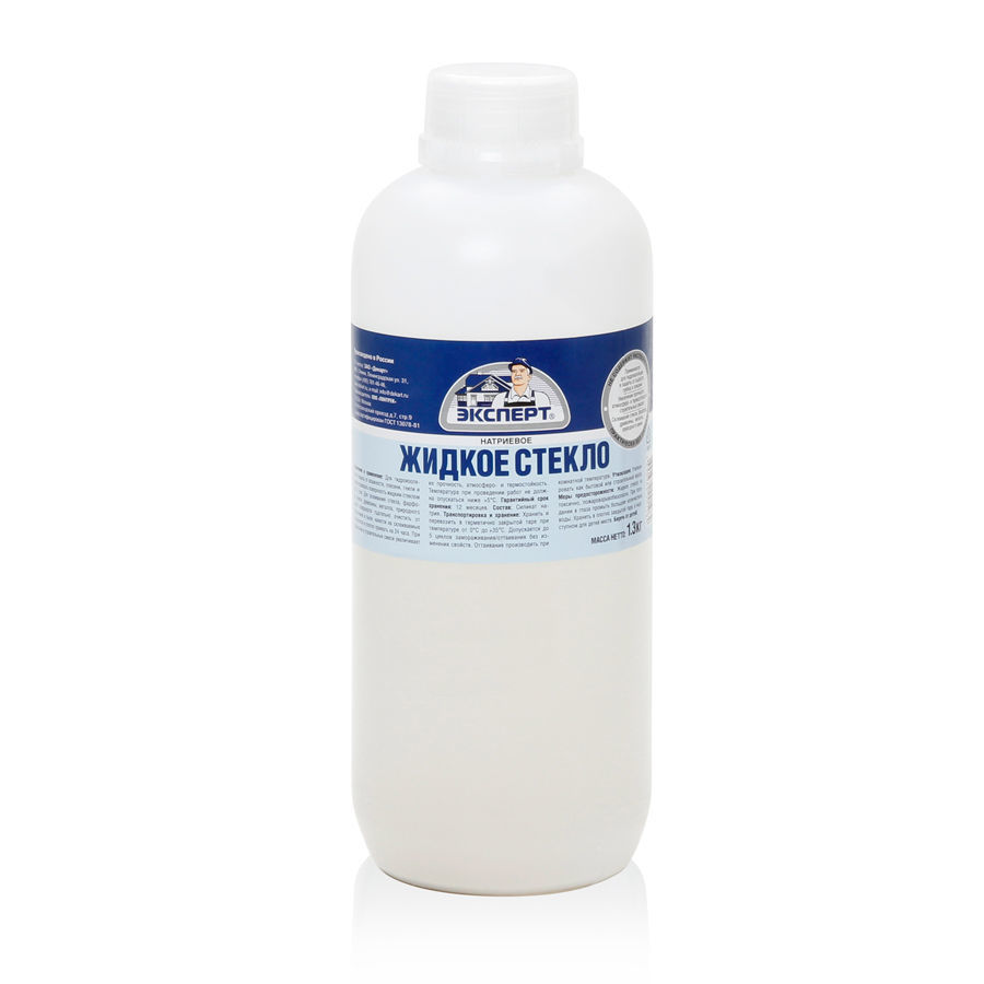 ЭКСПЕРТ Жидкое стекло  (1,3кг; 12 шт)