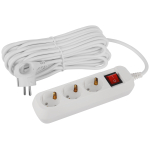 UDL-16-3100-ES  Удлинитель электрический ЭРА UDL-16-3100-ES Greenline 3 розетки с заземлением с выкл