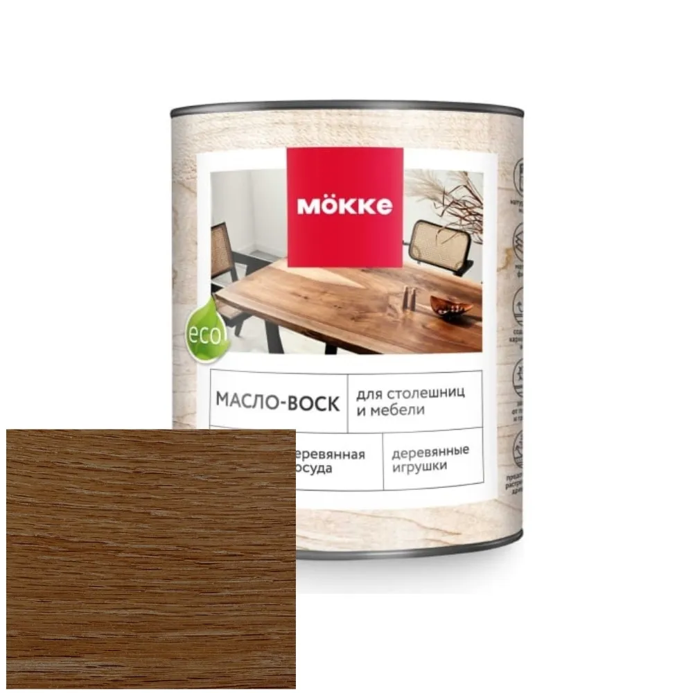 Масло-воск для столешниц и мебели MOKKE (дуб) 0,04л