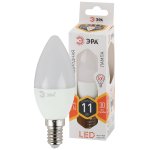 LED B35-11W-827-E14  Лампа светодиодная ЭРА STD LED B35-11W-827-E14 11Вт свеча теплый белый свет Е14