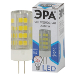 LED JC-3,5W-220V-CER-840-G4  Лампа светодиодная ЭРА STD LED JC-3,5W-220V-CER-840-G4 3,5Вт керамика к