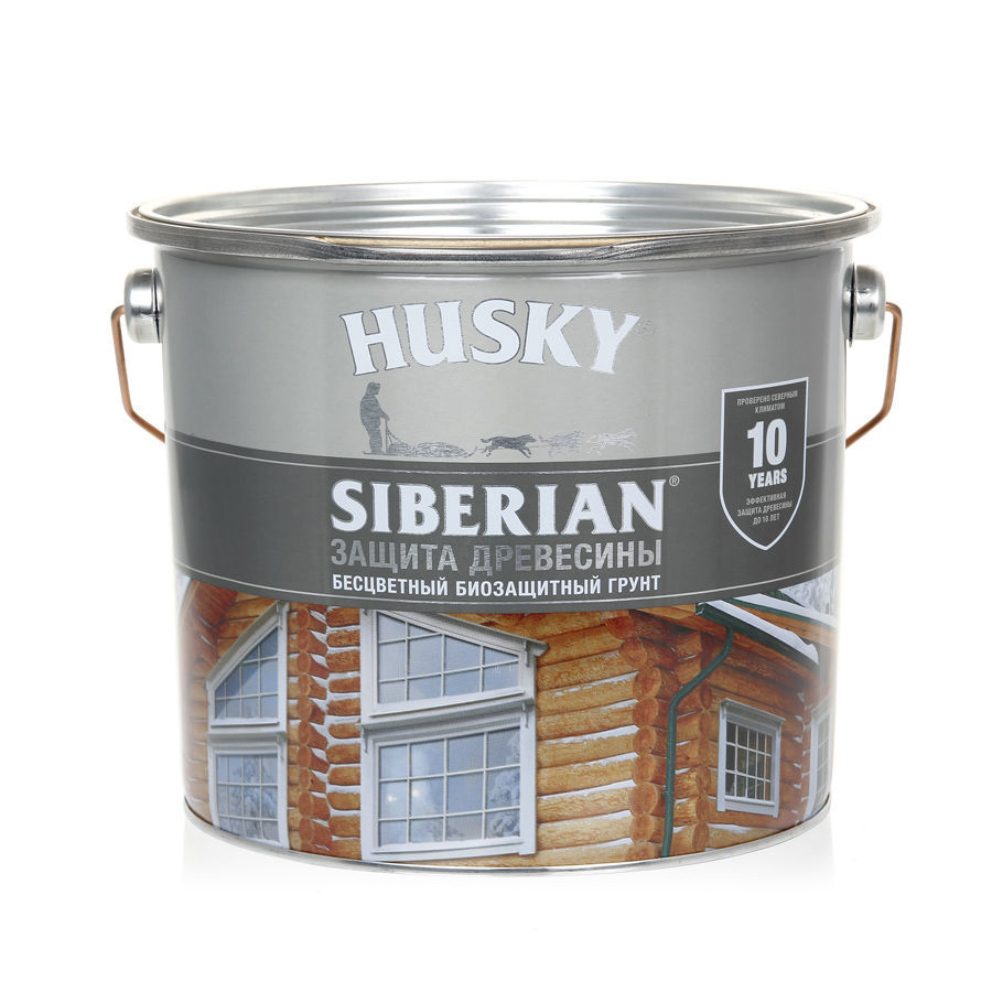 HUSKY SIBERIAN «Грунт для дерева» бесцветный (2,7л; 3шт)