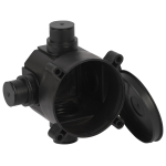 KUM-70-72  Коробка установочная ЭРА KUM-70-72 черная 70х72мм для монолитного строительства 4 входа I