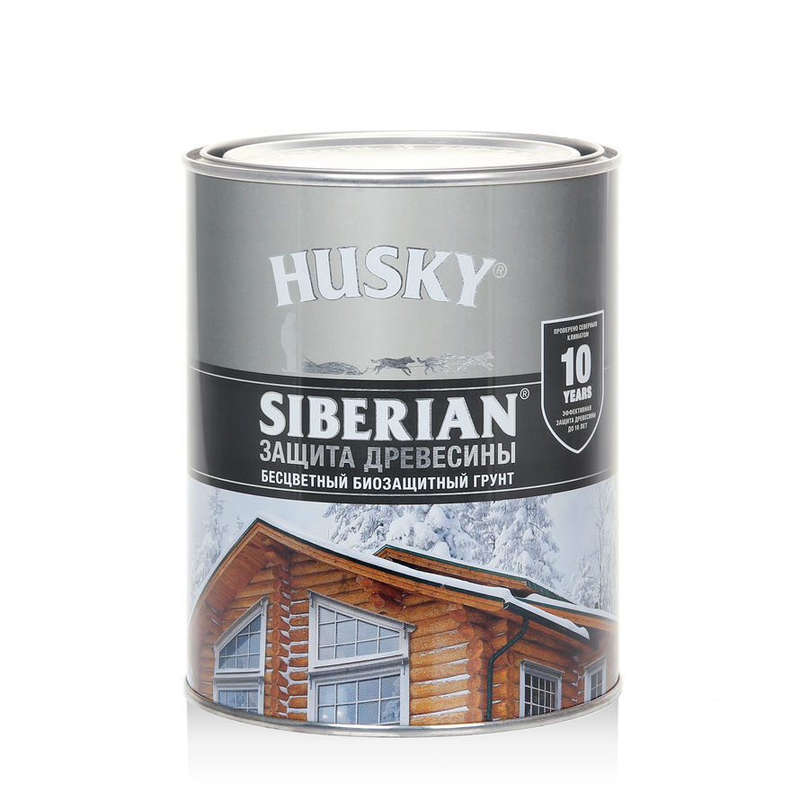 HUSKY SIBERIAN «Грунт для дерева» бесцветный (0,9л; 6шт)