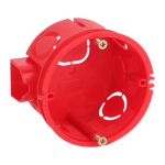 KUTS-68-42-s-red  Коробка установочная ЭРА KUTS-68-42-s-red красная 68х42мм усиленная для твердых ст