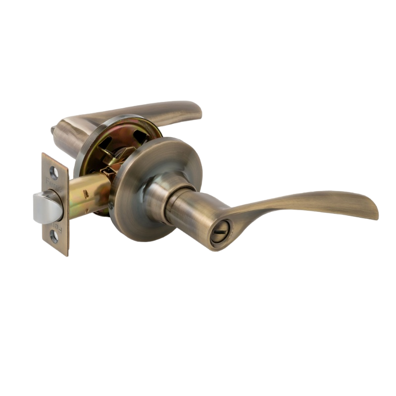 Ручка-защёлка VЕTTORE A8023 BK AB (поворотник-заглушка)  (Бронза)