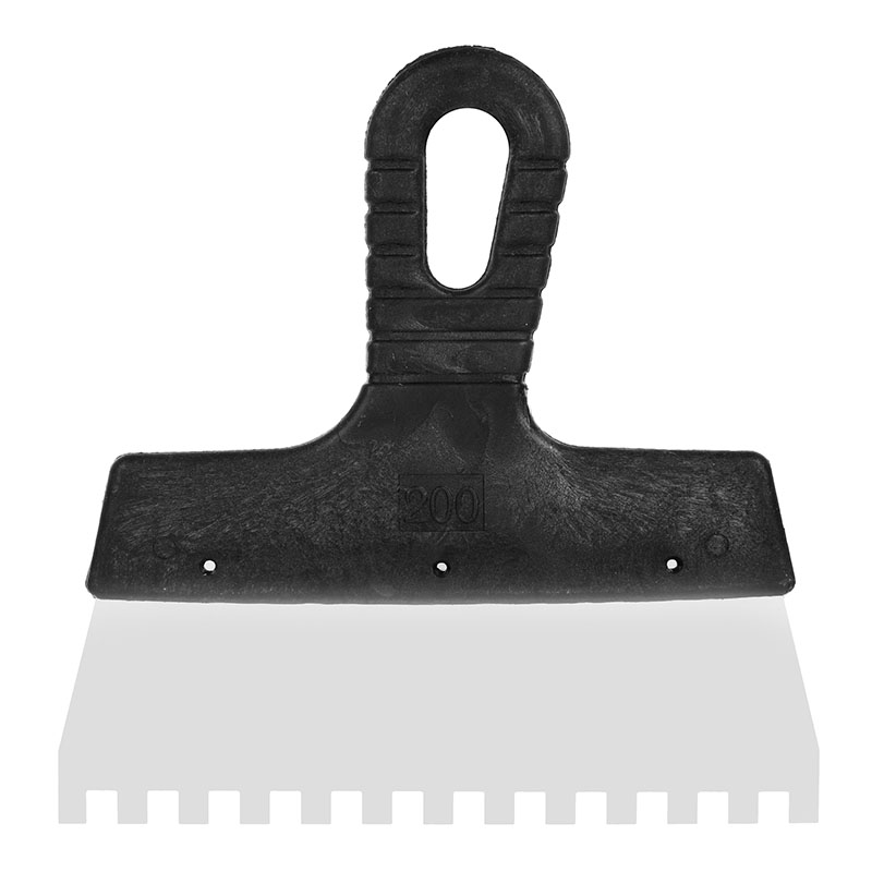 1205112 Шпатель малярный зубчатый 250мм, зуб 8х8мм, 24 Россия KORVUS