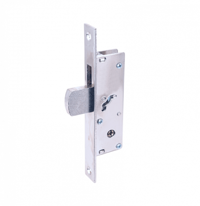 Замок врезной узкопрофильный  VЕTTORE 71 (под крестовой ключ, 5 ключей) CP  (Хром)