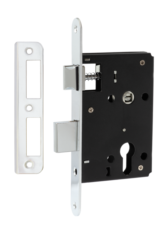 Замок врезной под евроцилиндр  VЕTTORE 968-45 CP  (Хром)