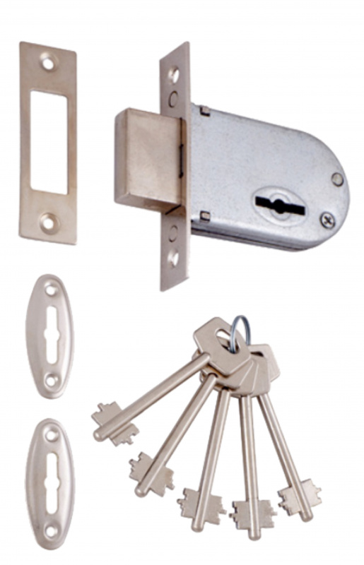 Замок врезной под сувальдный ключ  VЕTTORE 700 CP  (Хром)