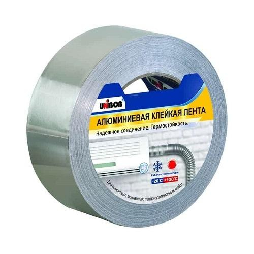 Алюминиевая клейкая лента для авторемонтных работ UNIBOB 50мм х 25м