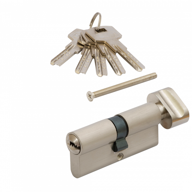 Цилиндровый механизм  VЕTTORE ZN M90 ZC CP (45T*45), 5 ключей  (Хром)